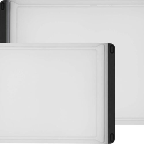2-Piece Plastic Cutting Board Set (Pack of 1),Clear